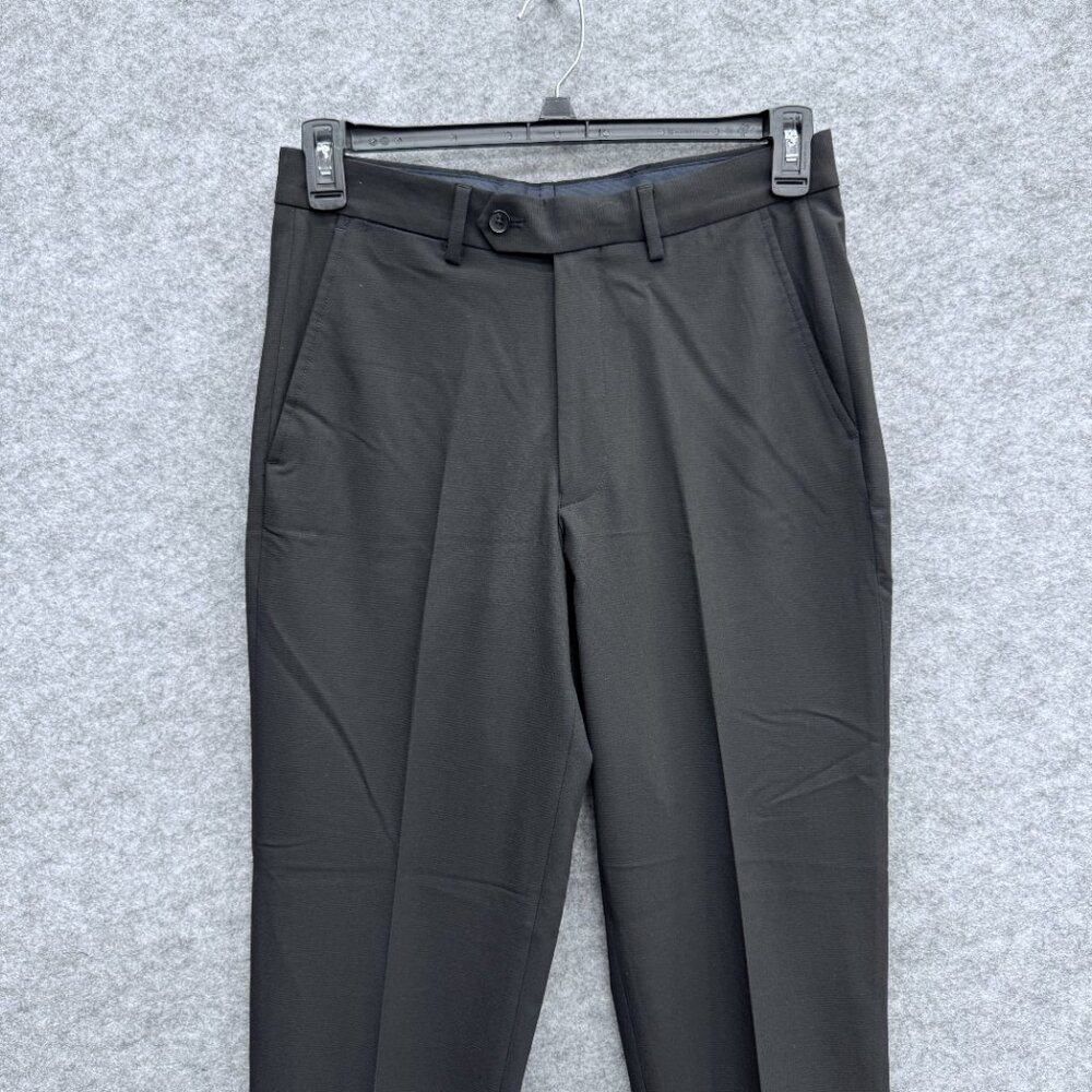 Nautica Ceylon Pant 30x29 Men's Active Stretch Micro-Stripe Black/Noire NEW - Picture 2 of 13